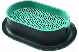 TOPQYY Hydrokultur-Gras-Tablett Katzengras Keimschale, Anzuchtschalen Keimung Tablett Keimschalen, Samen Keimung Tablett Seed Sprouter Tray, Pflanzer Hydroponics Seed Sprouter, Soil-Free Seed Sprouter