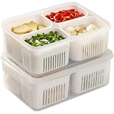 hago Fridge Storage Boxes, Fridge Organiser, Container for Kitchen Storage Set, Plastic containers for kitchen storage Durabl
