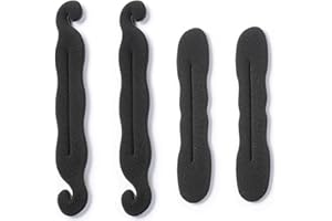 KHYYQUA 4 piezas herramienta para hacer moños rápidos,pinza de esponja para peinar el cabello,herramientas para rosquillas con rizador giratorio, artículo mágico para recoger el cabello rápida