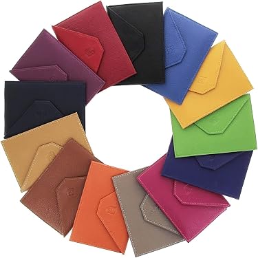 Porte-cartes En Cuir Bleu Clair - Capacité 18 Cartes - Homme/femme - Protection Contre Les Rayures
