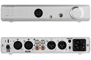 AOSHIDA TOPPING A90 Discrete Fully Balanced Headphone Amplifier, 9800mW*2 NFCA Headphone Amp XLR/RCA to 3.5mm/4.4mm/6.35mm/XLR Earphone Output, EXT Input XLR/RCA Preoutput Preamplifier, Silver