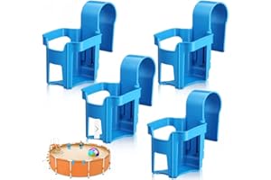 Yeehliny Pool Getränkehalter Wasserbecher Hängehalter Kunststoff Getränkehalter Poolrand Pool Becherhalter Ohne Verschütten Bier Multifunktionaler Poolzubehör Für Schwimmbäder (4PCS)