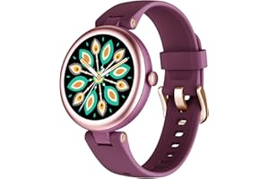 SHANG WING Lynn Smartwatches for Women,1.1inch Display Screen Fitness Watch for Women,Small Stylish Smart Watch with Pedometer Sleep Monitor SpO2-Monitor Heart Rate Fitness Watch for Android iOS