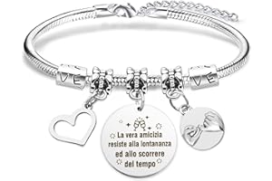 RGHSZ Bracciale Idee Regalo Originali per Migliore Amica, Compleanno, Amicizia, Donna