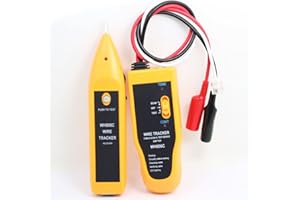 NUZAMAS Network Tester Handheld Cable Tracer with Earphone High Sensitive Telephone Cable Tester Wire Finder, Telephone Line Test, Continuity Checking, LAN Ethernet RJ45 RJ11