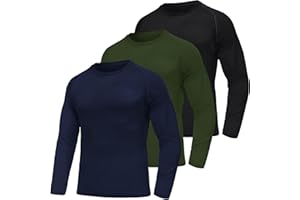 DMVOD Men's Fork Shoulder Quick-Drying Stretch Round Neck T-Shirt