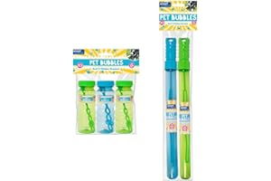 YöL Pet Bubbles Set - Chicken Beef Scented Meaty Dog Puppy Interactive Toys Playtime - Pack of 5 Summer Fun Stimulating