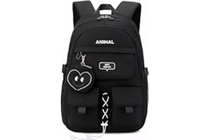 Tanou Plecak szkolny dla dziewcząt, plecak do szkoły, dla dzieci, lekki nylonowy plecak szkolny dla dziewcząt w klasie od 1 do 5, duży tornister szkolny dla dzieci do szkoły podstawowej z mini