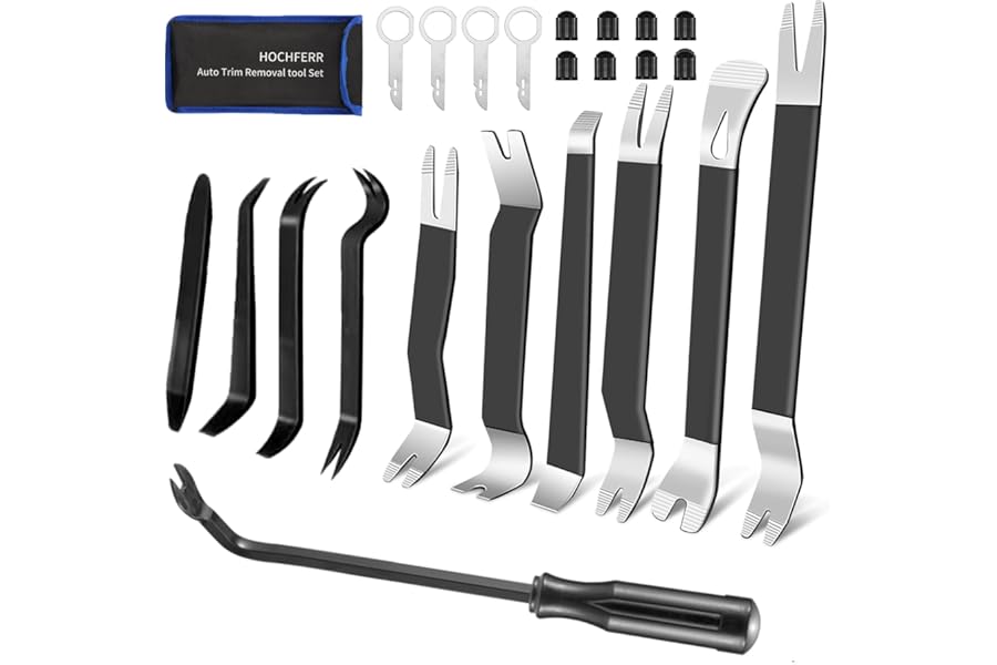Hochferr Metal Trim Removal Tool 24 PCS Automotive Tools Car Tool Kit Auto Removal Set for Panel Tools Kit with Storage Bag
