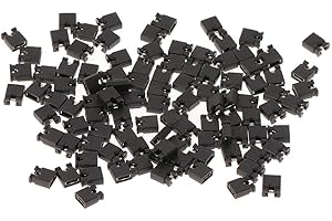 BIlinli 100 Blocs de Cavaliers Standard de 2.54mm de PCs pour Cartes mères de CD DVD de Disque Dur