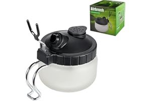 Magicrose Airbrush Cleaning Pot, Airbrush Pot Glass Bottles Holder Paint Station Filter Airbrush Cleaner Airbrush Cleaning Kit for air Brush Washing