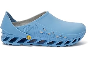 Scholl Evoflex - Zoccoli Sanitari Professionali per Uomo o Donna, Ultra Leggeri e Comodi, con Cinturino Regolabile, Suola Antiscivolo, Soletta in Memory Removibile con Fodera Antibatterica