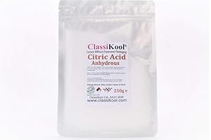 250g Classikool Citric Acid Anhydrous Fine Food Grade Quality for Bath Bombs Beer etc [Free UK Post]