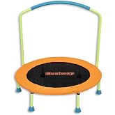 Bestway Trambolin Wonderjump &Oslash; 91 x 96 cm, toz boyalı &ccedil;elik &ccedil;er&ccedil;eve, &ccedil;ıkarılabilir tutma sapı, kaymaz ayaklar, kolay montaj, 