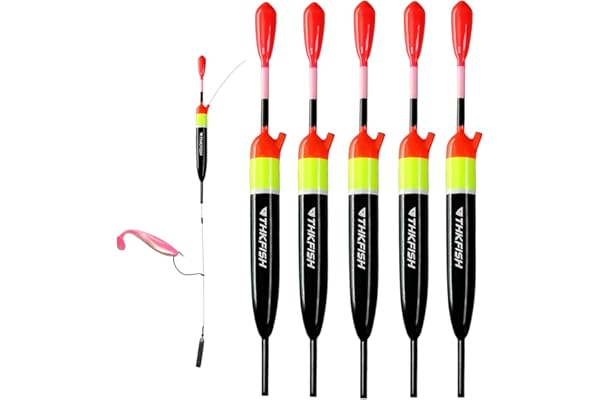 THKFISH Flotteurs de pêche et Bobbers Slip Bobbers pour la pêche Flotteurs de balsa Bobbers de pêche Crappie 5g(1/6oz) 10g(3/8oz) 15g(1/2oz) 4g(1/7oz) 3g(1/10oz) 5pièces
