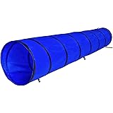 lionto Tunnel per Cani Tunnel Gioco Tunnel per Gatti Grotta per Cani Tunnel per Animali Tunnel Agility, (M) 300x50 cm Blu