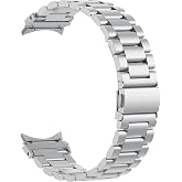 Microsonic Samsung Galaxy Watch 4 44mm Solid Steel Kordon (Samsung Galaxy Watch 4 44mm ile Uyumlu Kordon, Akıllı Saat Kayışı)