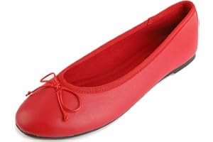 Feversole Women's Fashion Round Toe Ballet Flat,Ballerine à Bout Rond pour Femme