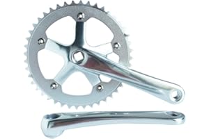 SENQI Cycling Fixed Gear Chain Wheel Crankset Track Cycling Folding Bicycle CNC Bike Parts 170mm Crank 44T