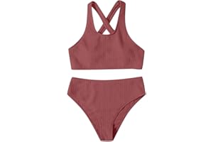 uxxnjfg Maillot de Bain Taille Haute Amincissant Ventre Plat Ronde D'été Pas Cher Marque Sexy Natation Tankini Vetement