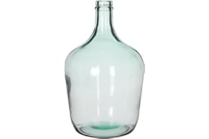 MICA DECORATIONS 83557 GARRAFA Cristal Transparente Diego Ø18CMX30CM, Porcelana, Neutro, 1.25 picometer