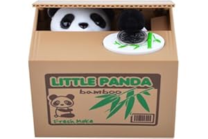 UNTIL YOU Stealing Money Box, Piggy Bank for Kids,Panda Money Boxs,Saving Money Box,Christmas/Birthday Gifts for Boys/Girls (Cute Panda)