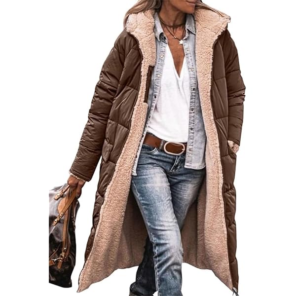 Ragwear Warme winterjas voor dames, waterdicht, winddicht, pied-de-poule print, met capuchon, Wikesh-print, YOUMODO XS tot 6XL, Sky Blauw/Wit Ragwear Warme winterjas voor dames, waterdicht, winddicht, pied-de-poule print, met capuchon, Wikesh-print, YOUMODO XS tot 6XL, Sky Blauw/Wit