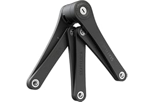 SEATYLOCK FoldyLock Compact Folding Bike Lock - Award Winning Patented High Security Cut Proof Bicycle Lock - Heavy Duty Anti Theft Smart Secure Guard with Key and Case for Bikes or Scooters - 33.5"