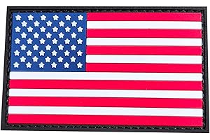 TS TACTICAL STORE Écusson PVC Drapeau USA États-Unis Patch 3D PVC Scratch Hook Loop 80x50mm | Broche patch MILITAIRE 3D pour sacs à dos militaires | Idéal outdoor, randonnée, airsoft, survie, | TS-PTCH-USA