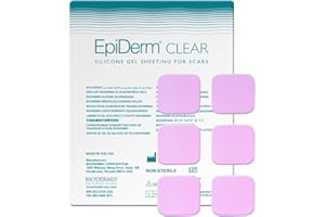 ‎BIODERMIS Biodermis Epiderm Narbenpflaster aus transparentem Silikon 1x6St, 3 x 3 cm Selbstklebend am gesamten Körper, Zur Narbenpflege nach der OP und um alte Narben zu entfernen
