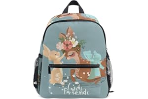 MNSRUU Sac à Dos Enfant Sac à Dos Maternelle préscolaire Mignon de Lapin et de Lapin pour Les garçons Filles Bambin