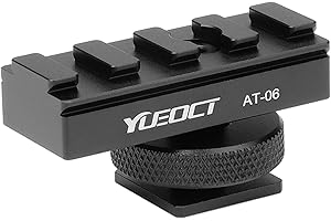 YUEOCT 2-in-1 Metall-Adapterhalterung für Teleskop-Finder, Zielfernrohr, roter Punkt, Reflex-Sight Fit, Video, DSLR, spiegellose Kamera, Blitzschuh, Kaltschuh, Himmel, Astrofotografie