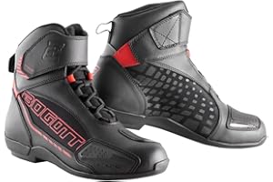 ‎BOGOTTO Bogotto GPX Motorradschuhe, schwarz/rot, 40