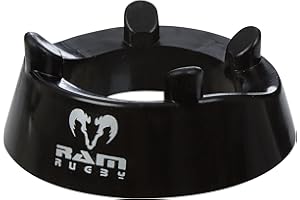 Ram Rugby Traditional Kicking Tee – Durable Heavy-Duty Moulded Plastic, 4-pronged Stable Design for Precision Kicking, 4 cm Height, Ideal for Rugby Training & Matches Skill Levels