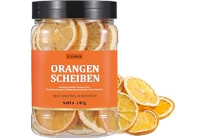 ULTHMOK Torkade Apelsinskivor - Högkvalitativa 142g 100% Naturliga Apelsiner, Utan Tillsatser, Utan Tillsatt Socker
