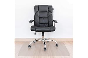 Kuyal Clear Chair Mat, Hard Floor Use, 120x150cm Transparent Office Home Floor protector mat Chairmats