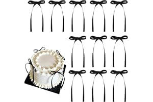 NATNARR 30 Pack Bow Cake Toppers Black Bows for Cake Coquette Themed Bow Cupcake Toppers Black Bow Birthday Decorations for Baby Shower Birthday Wedding Bachelorette Party Supplies