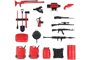 Senmubery Dekoration Werkzeuge für WPL B16 B36 C34 C24 JJRC Q65 4WD 6WD Auto Ersatz Teile 1/16 RC Auto LKW Teile