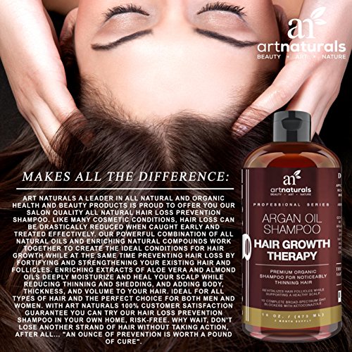 ArtNaturals Arganöl Shampoo Haarwuchs Anregend – mit Aloe Vera – Sulfat-Frei – 473 ml - 5