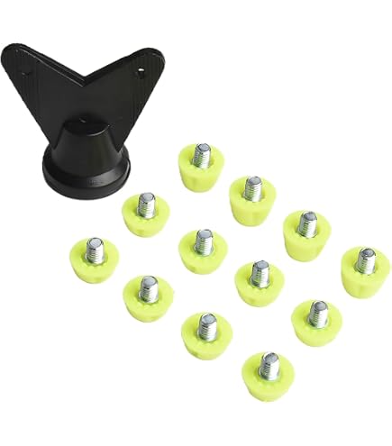 Boot Spikes 12-Piece Football Cleat Studs Set - 7mm & 10mm TPR Plastic ...
