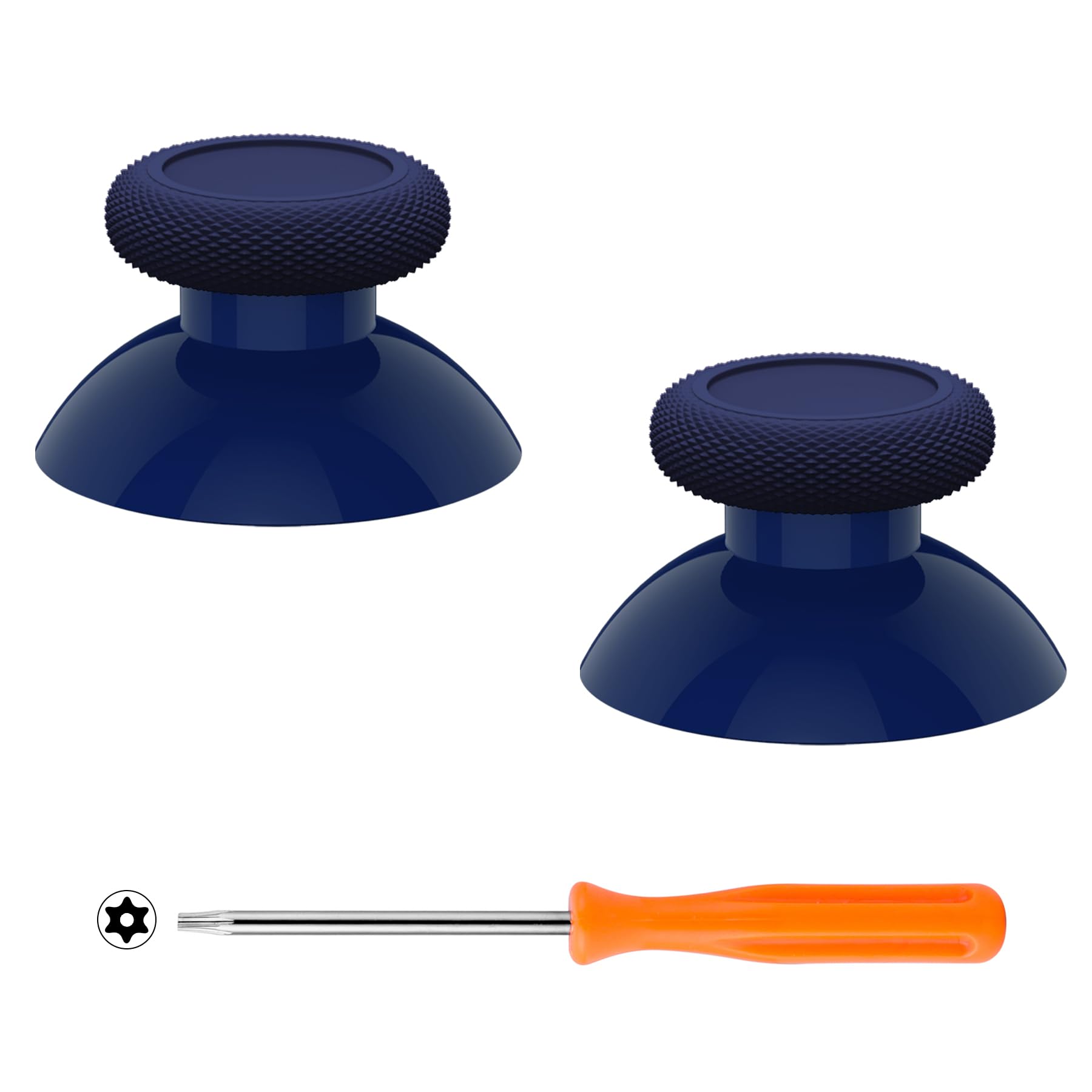 eXtremeRate Replacement Thumbsticks for Xbox Core Wireless Controller, Joysticks Repair Kit for Xbox Series X/S Controller, Custom Analog Stick Buttons for Xbox One S/X/Elite - Midnight Blue - 1