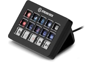 Elgato Stream Deck Scissor Keys – Contrôleur de Flux avec Touches Macro Personnalisables pour OBS, Twitch, Discord, Teams, Photoshop et Plus: Windows 10, macOS 13 ou Plus