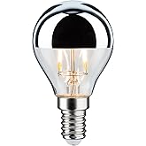 Paulmann 28663 LED Lampe Filament Tropfen 2,6W Leuchtmittel Kopfspiegel Silber 2700K Warmweiß E14