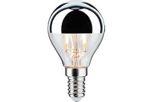 Paulmann 28663 LED Lampe Filament Tropfen 2,6W Leuchtmittel Kopfspiegel Silber 2700K Warmweiß E14