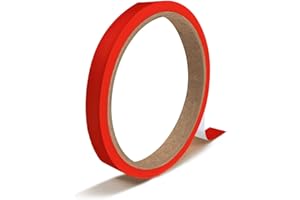 GREENSTIK MATERIALS Vinyl Pinstripes | Self Adhesive | 5mm x 10 Metre | Car | Motorbike | Vehicle Graphics & Detailing | Personalised Decal | Garage | Mechanic | DIY Design | Detailing | Trimming (Dark Red)