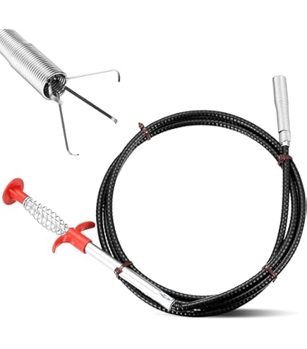 Krallengreifer 2m Flexibel - 4-Finger Rohrreinigungsspirale Für Abfluss & Toilette