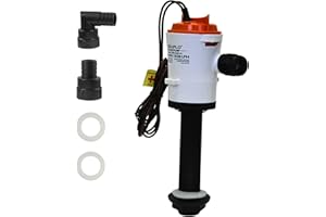 SEAFLO Pompa aeratore Livewell – 12 V, 800 GPH, sommergibile, cartuccia rimovibile (dritta)