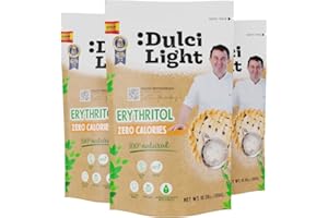 DULCI LIGHT DULCE Y FAVORABLE Edulcorante Eritritol Zero DulciLight 100% Natural 3 Kg con Zero Calorias Sustituto del Azucar Dieta Keto y Cetogenicas