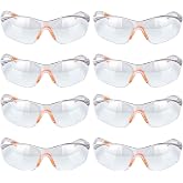 KOMEIYL 8pcs Work Protection Glasses, Laboratory Glasses, Work Dust Protection Glasses, Chemical Protection Glasses with Nasa