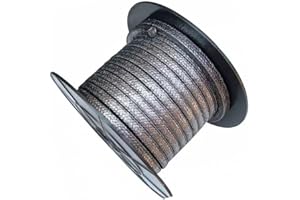 Jonoisax Flexible Graphite Braided Packing Compression Packing Is Used for Pump Gland Or Valve Stem Or Mechanical Seal,3x3*1000mm